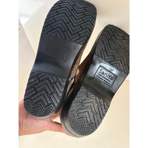 Sanita Brown Suede Clogs Size 41 EU 10 US Slip On Comfort Danish Made - Picture 6 of 6